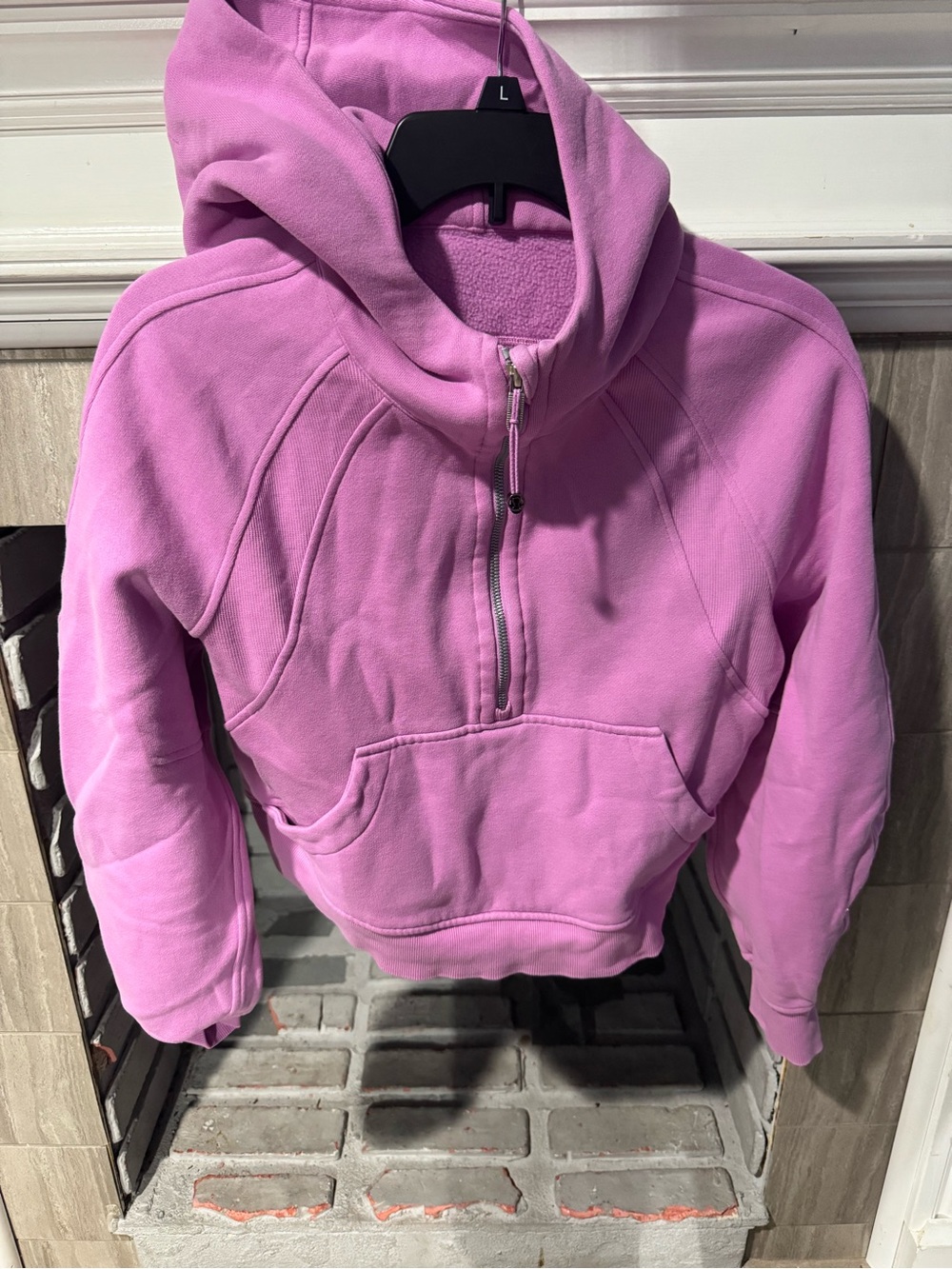 Lululemon scuba Hooded Half-Zip Pullover Jacket - Pink